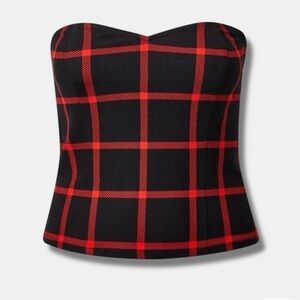 Torrid Ponte Sweetheart Tube Top Size 4X